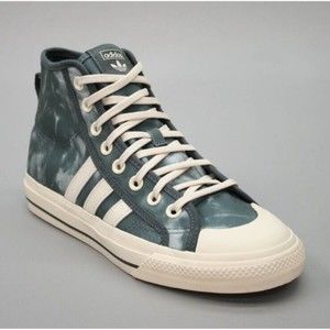 adidas Nizza Hi RF Men Grey Four Wonder Shoes Athletic Sneaker Lifestyle Trainer